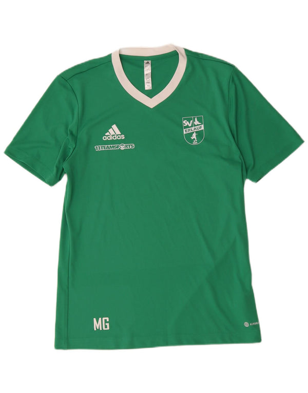 Adidas Mens Aeroready Graphic T-Shirt Top Medium Green Polyester