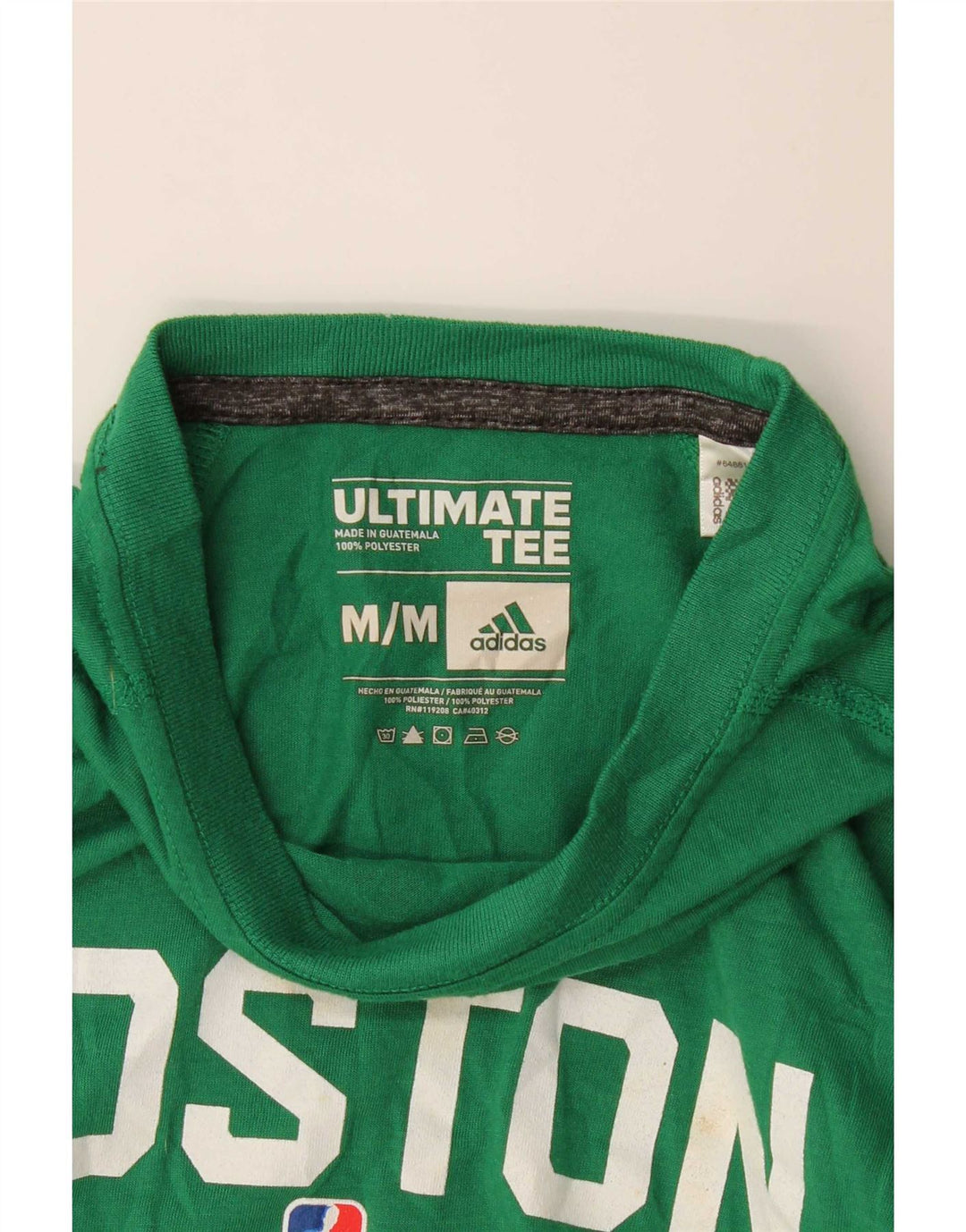 Adidas muška majica dugih rukava Boston Celtics Graphic, srednji zeleni poliester