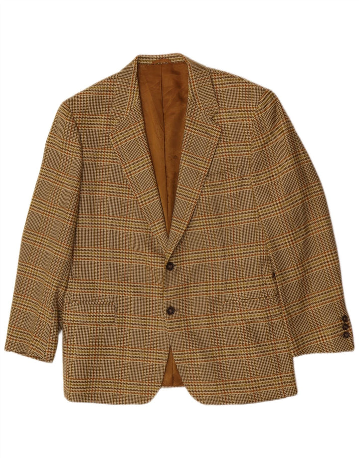 Henry Cottons muška jakna sa 2 gumba IT 50 Large Brown Houndstooth