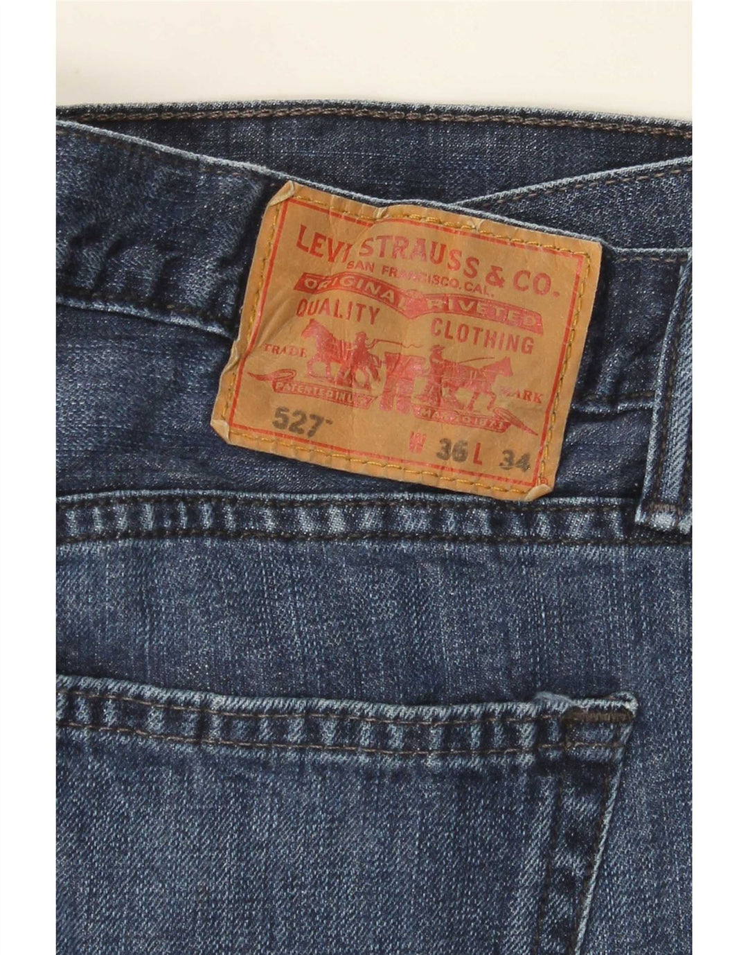 Levi's ženske 527 Bootcut traperice W36 L34 Plave