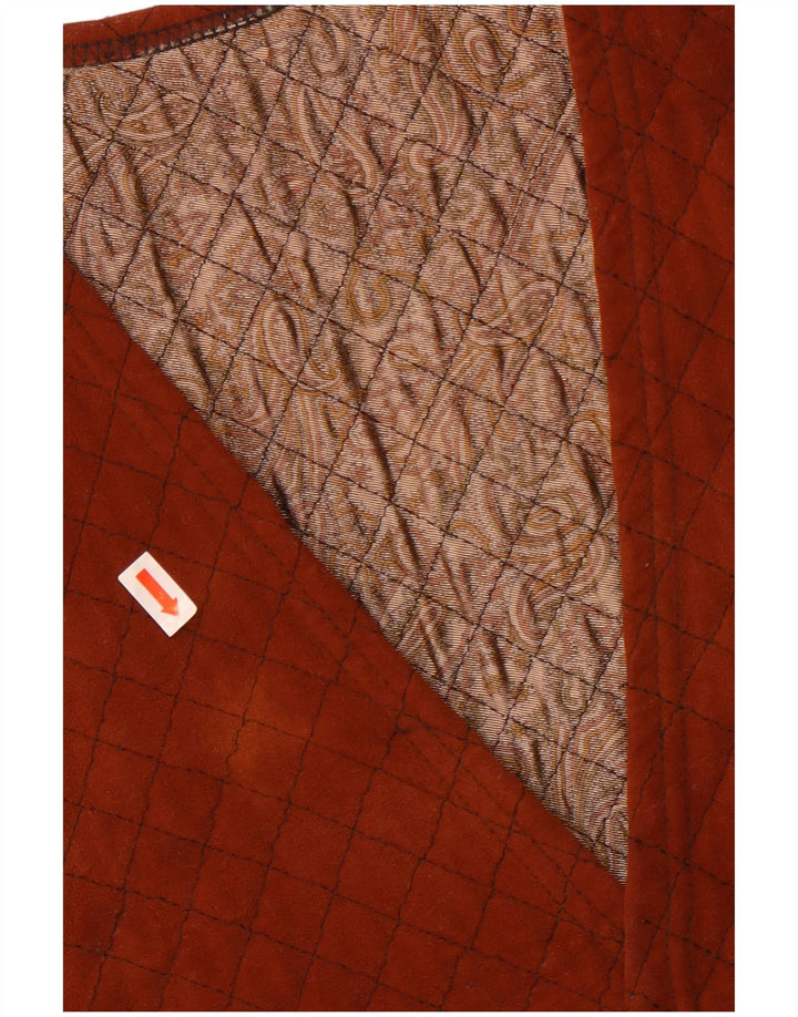 Vintage muški prsluk mali smeđi