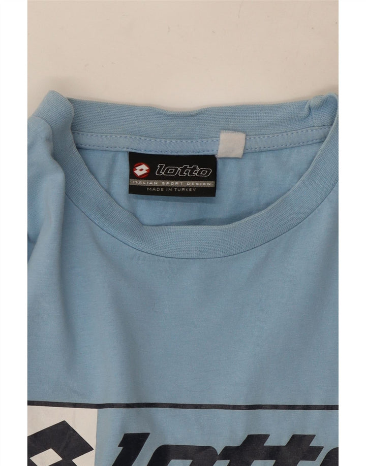 Lotto muška majica kratkih rukava srednje plavi pamuk