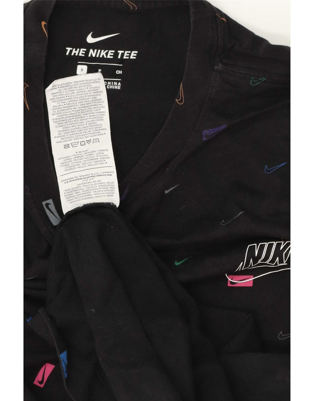 Nike Muška majica kratkih rukava s grafičkim motivima, mala, crna pamučna