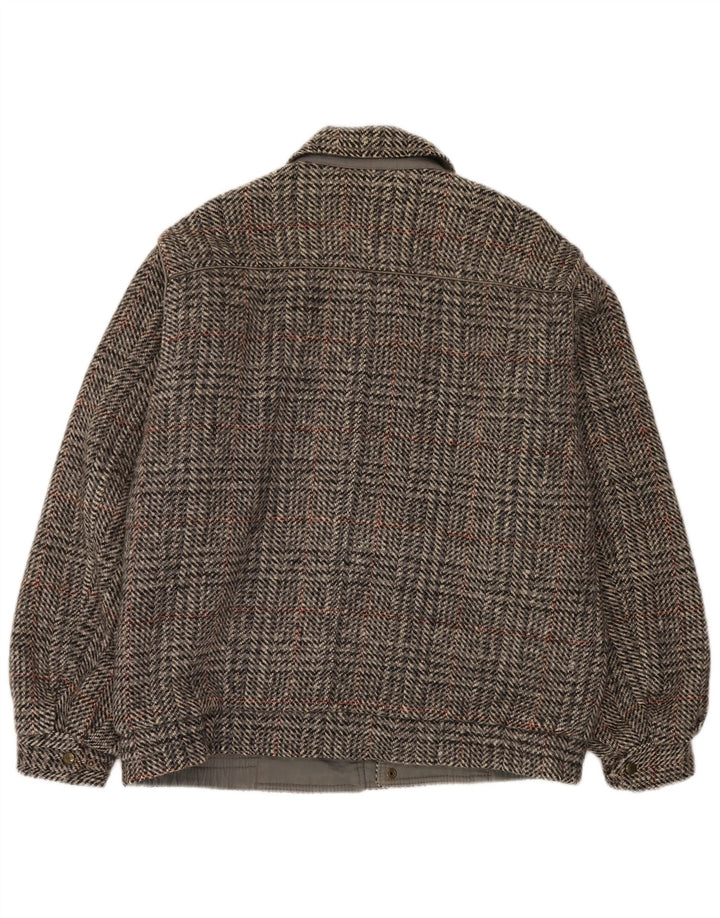 Faciba muška bomber jakna IT 50 Large Grey Check Wool