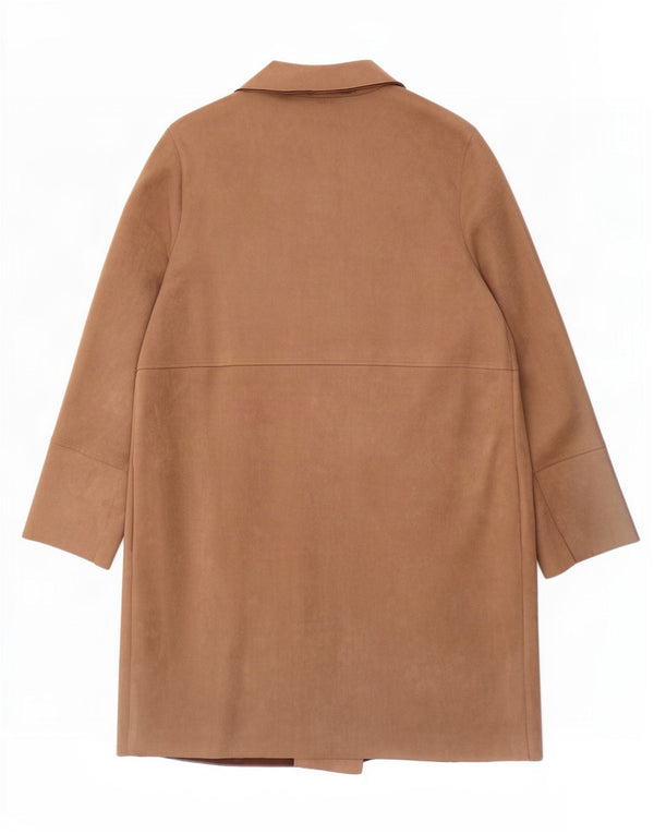 Zara ženski otvoreni kaput UK 18 XL smeđi poliester
