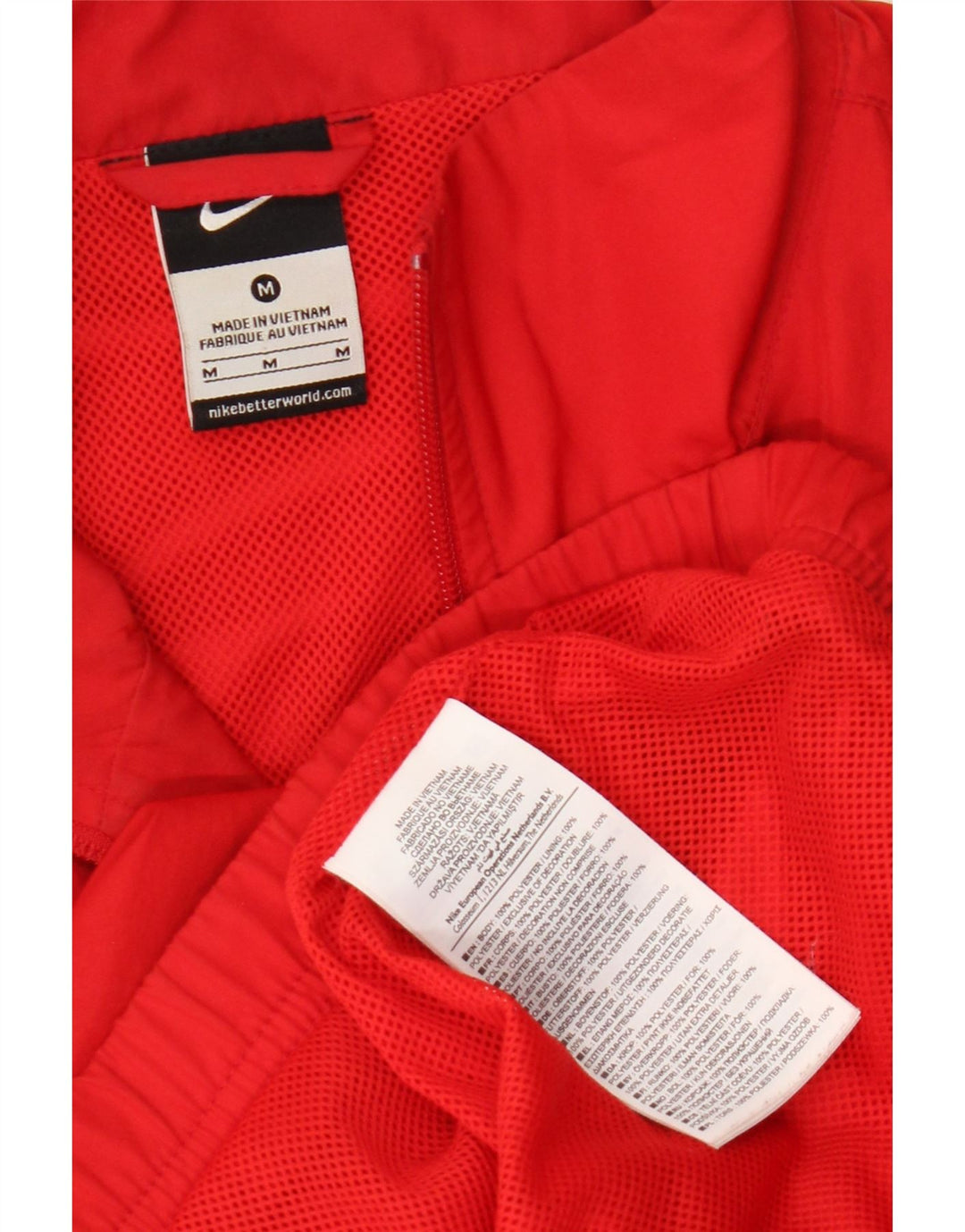Nike muška gornja jakna trenirke Medium Red Colourblock Poliester