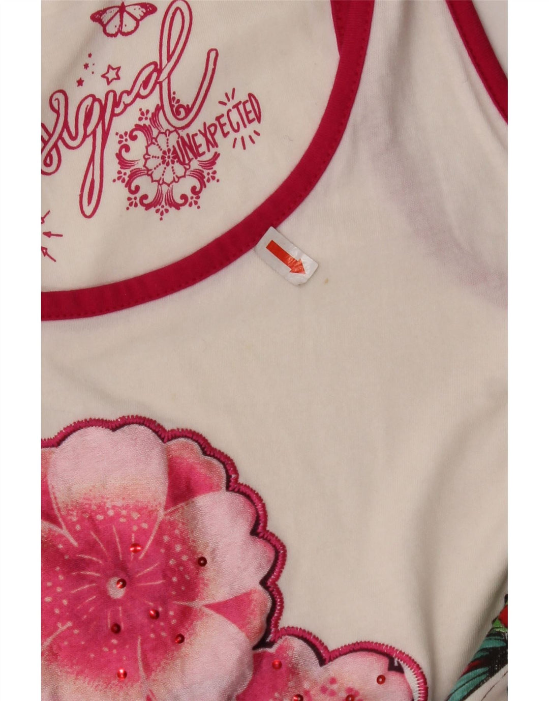 DESIGUAL haljina-tunika bez rukava za djevojčice, 11-12 godina, bijela cvjetna