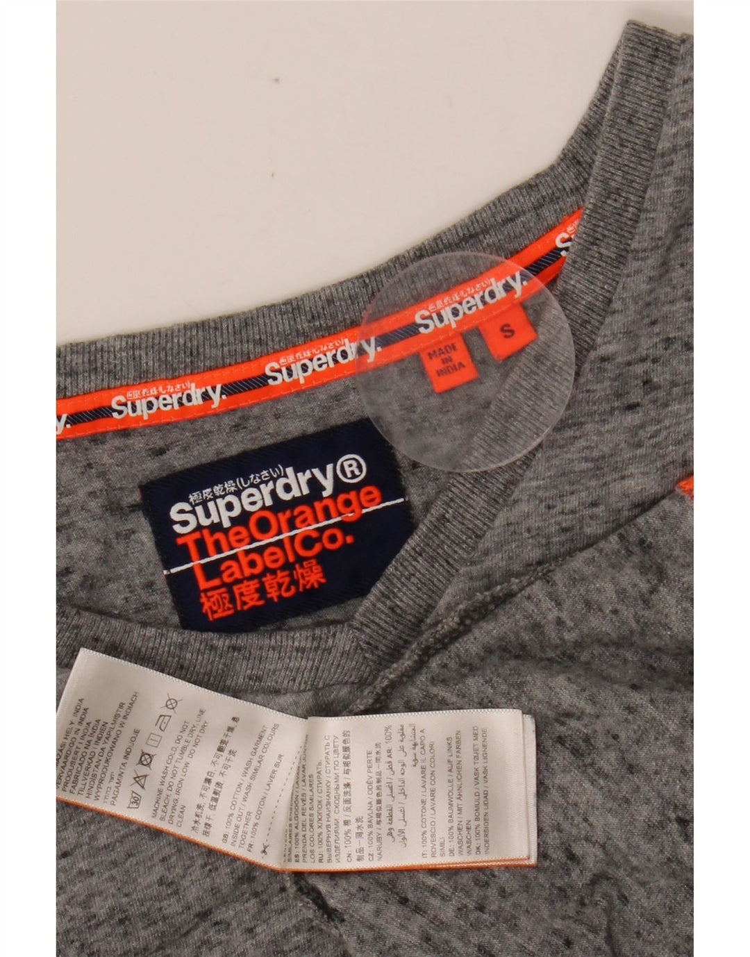SUPERDRY muška majica kratkih rukava Mali sivi flekasti pamuk