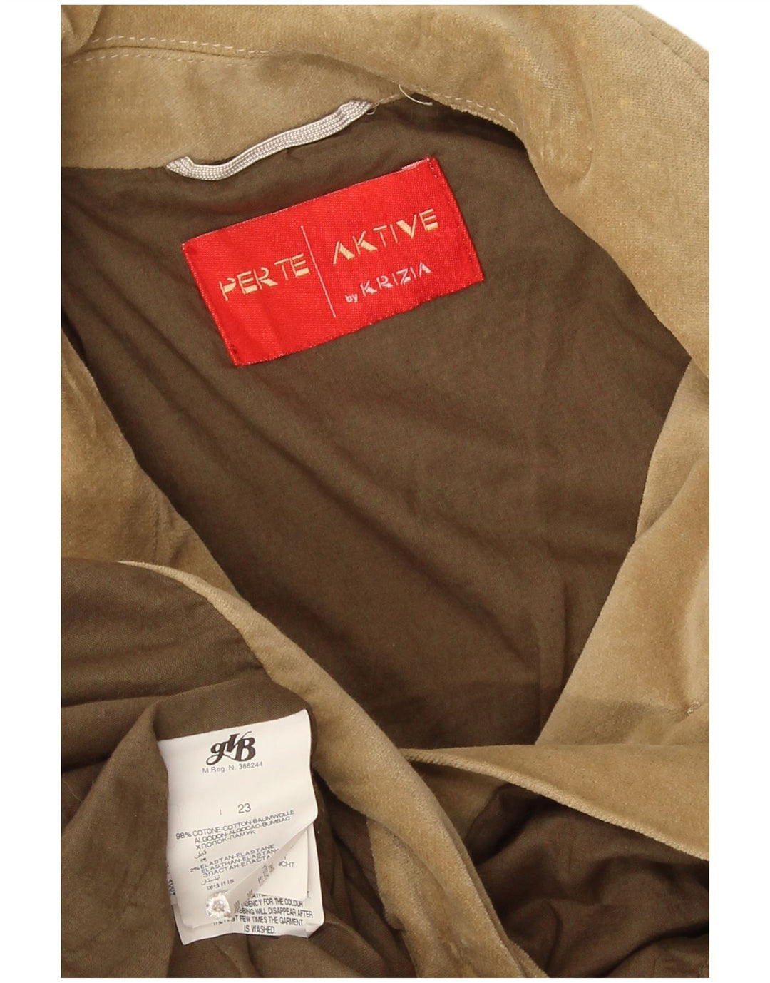 Krizia Ženska pomoćna jakna UK 16 Large Beige Cotton