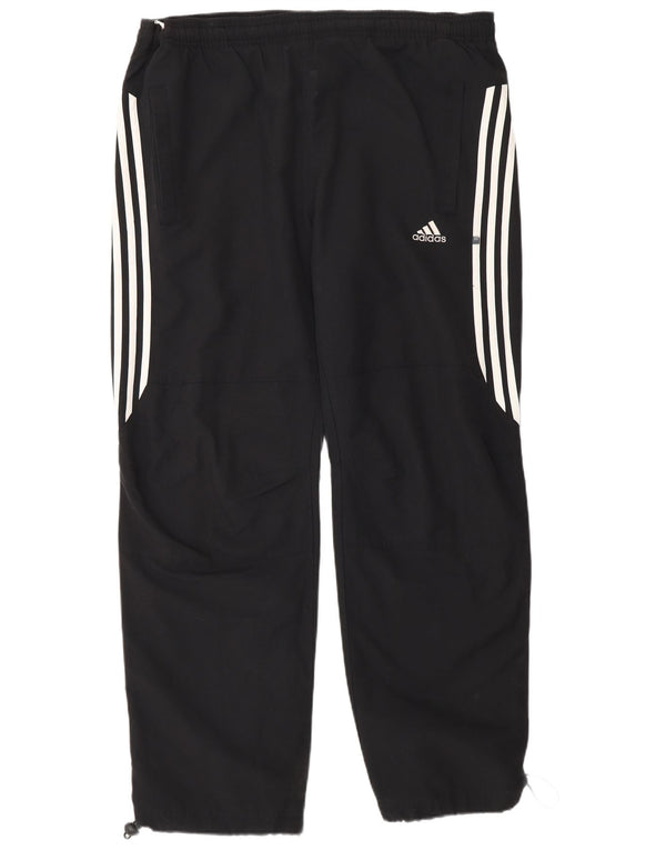 Adidas muške trenirke srednje crne poliesterske hlače