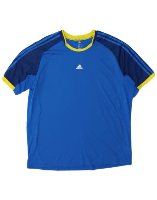 Adidas muška majica kratkih rukava Climacool XL plava poliesterska boja