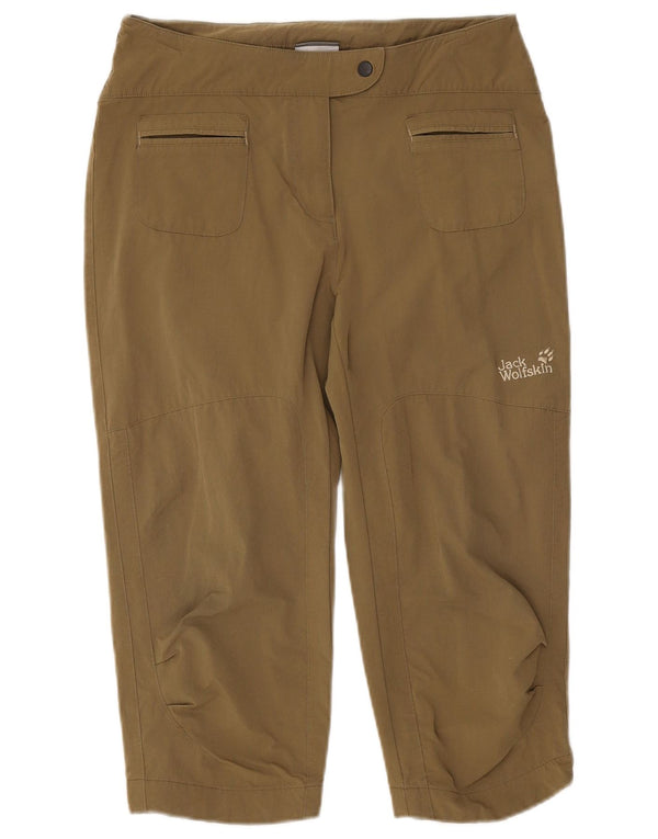 Jack Wolfskin ženske kapri hlače za planinarenje UK 8/10 male W28 L18 kaki