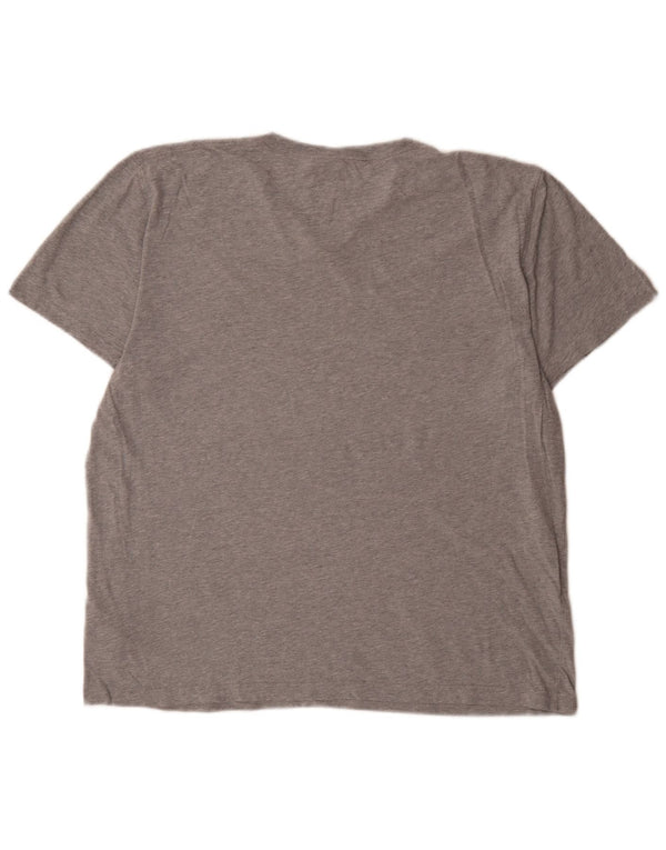 Abercrombie & Fitch muška majica kratkih rukava XL sivi flekasti pamuk