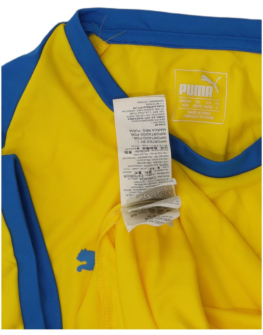 Puma muška majica kratkih rukava Medium Yellow Colourblock Poliester