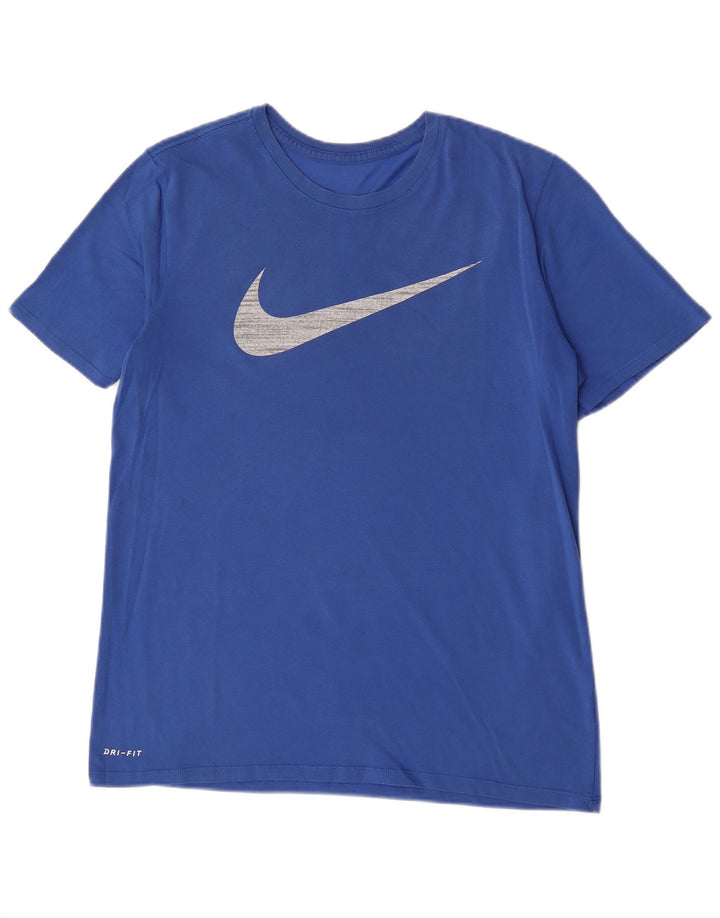 Nike Muška velika plava majica atletskog kroja s motivima