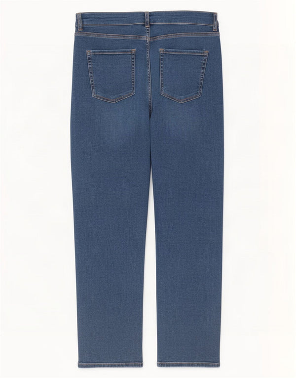 Marks & Spencer Womens Per Una Straight Jeans UK 18 XL W36 L27 Blue Lyocell