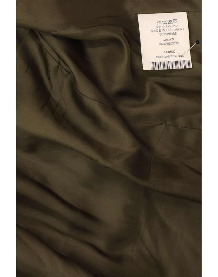 Vintage ženski sako s 4 gumba EU 48 2XL Klasični raznobojni karirani
