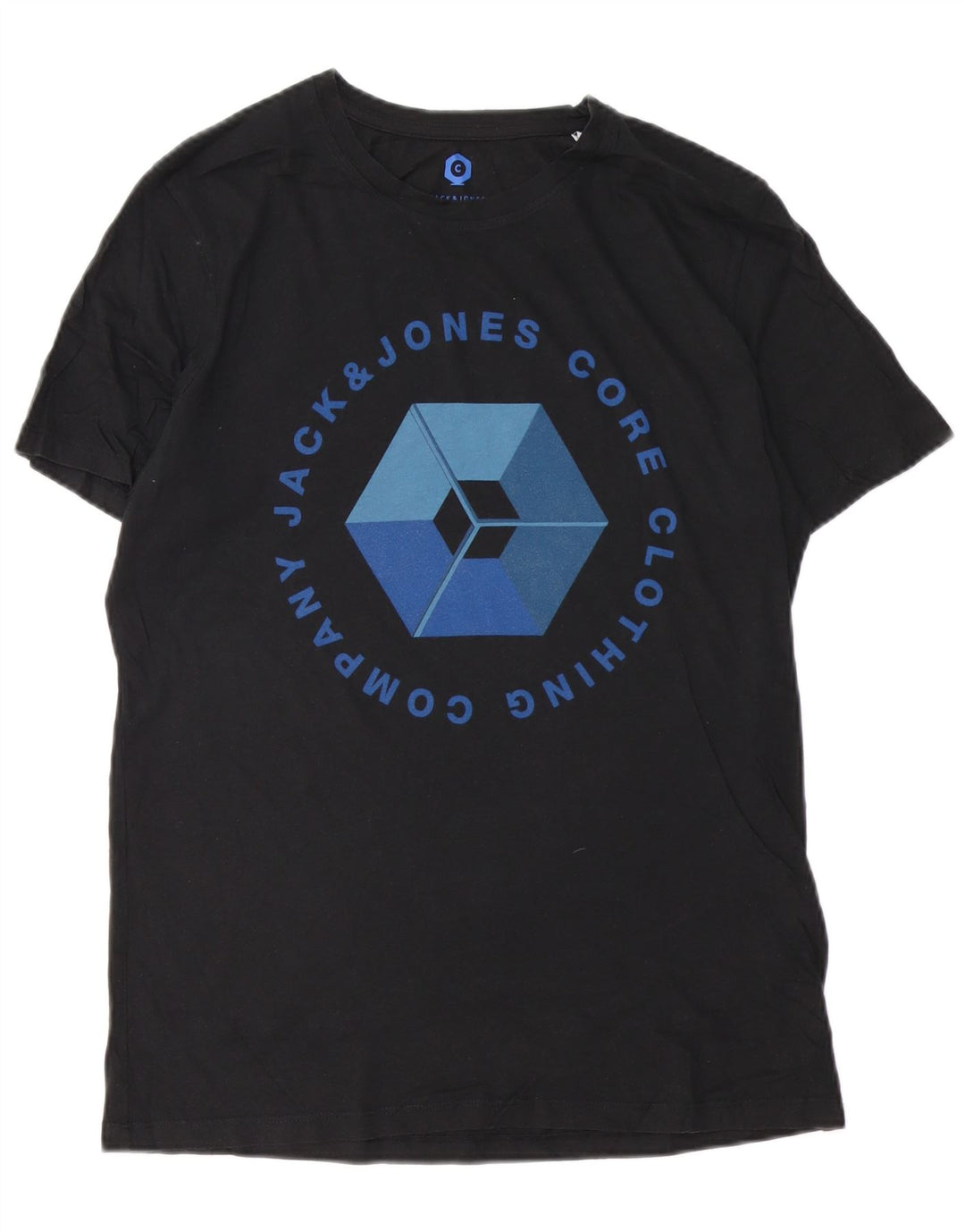 JACK & JONES Muška majica kratkih rukava s grafičkim motivima, veliki crni pamuk