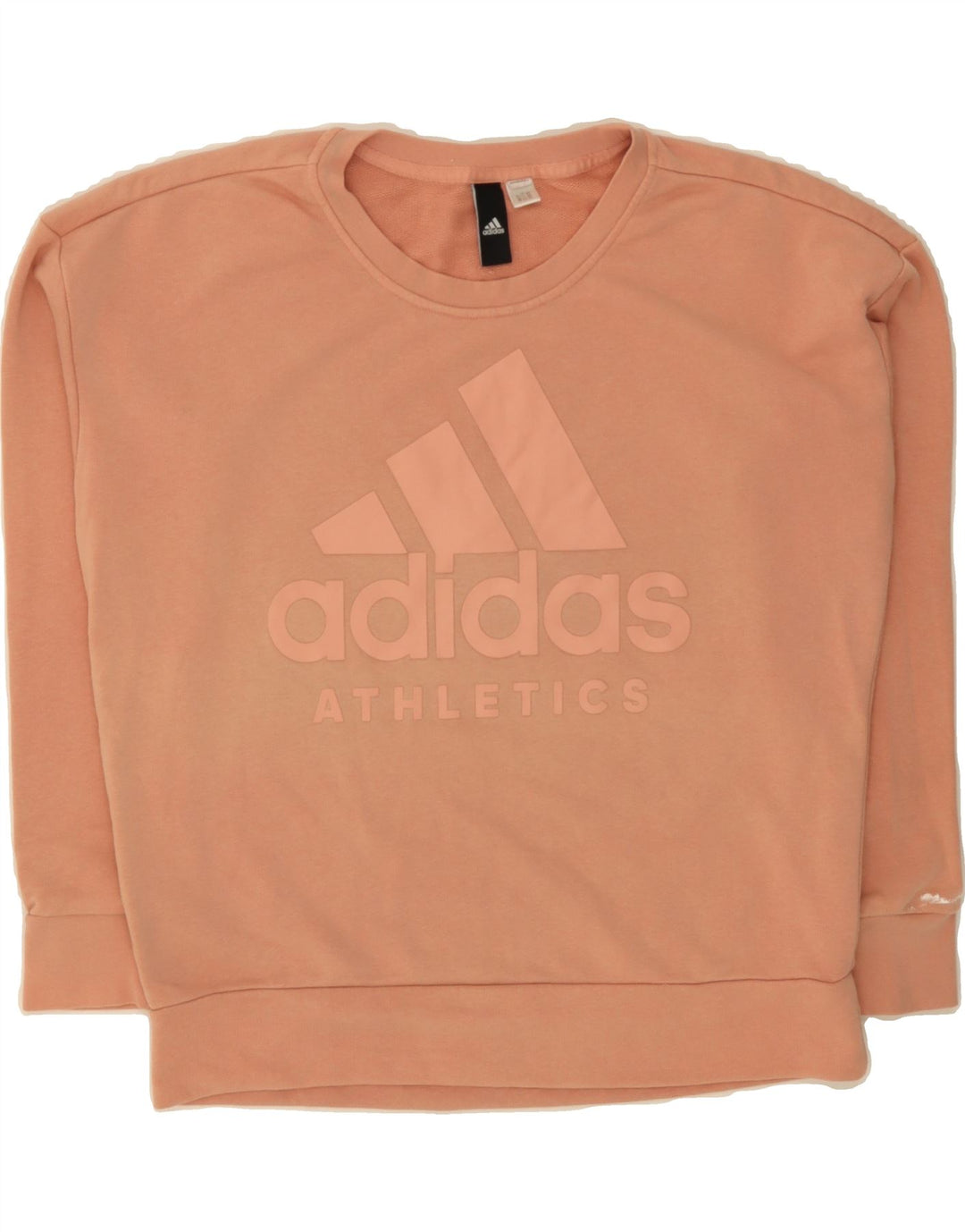 ADIDAS Womens Graphic Oversized Sweatshirt Jumper UK 16 Large Pink Vintage Adidas and Second-Hand Adidas from Messina Hembry 