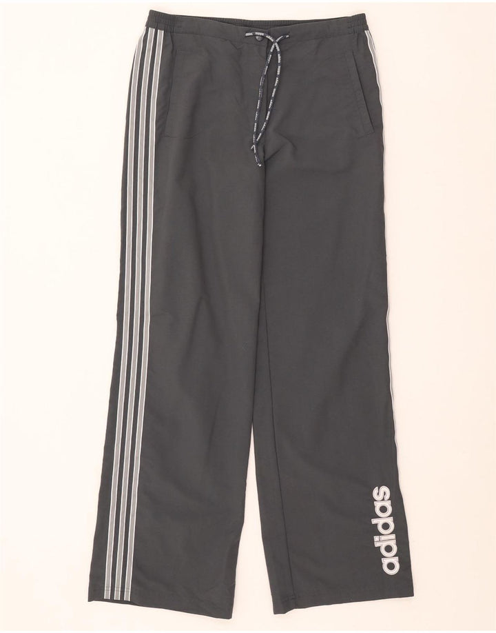 Adidas Ženske Graphic Trenirke Hlače UK 12 srednje sive najlonske