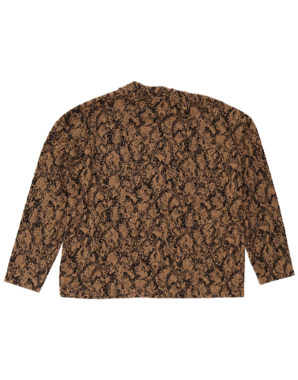 Marks & Spencer ženska majica dugih rukava UK 16 Veliki smeđi životinjski print