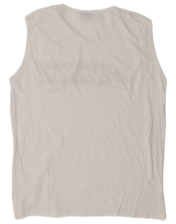 Lotto muški grafički prsluk UK 42/44 XL bijeli pamuk