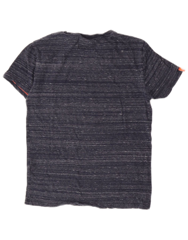 Superdry muška majica kratkih rukava XS plavi flekasti pamuk