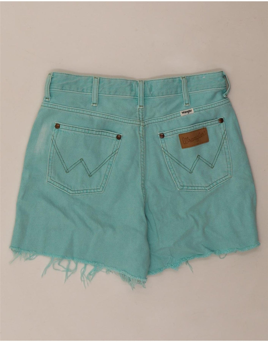 WRANGLER Ženske traper kratke hlače W28 Srednje tirkizni pamuk
