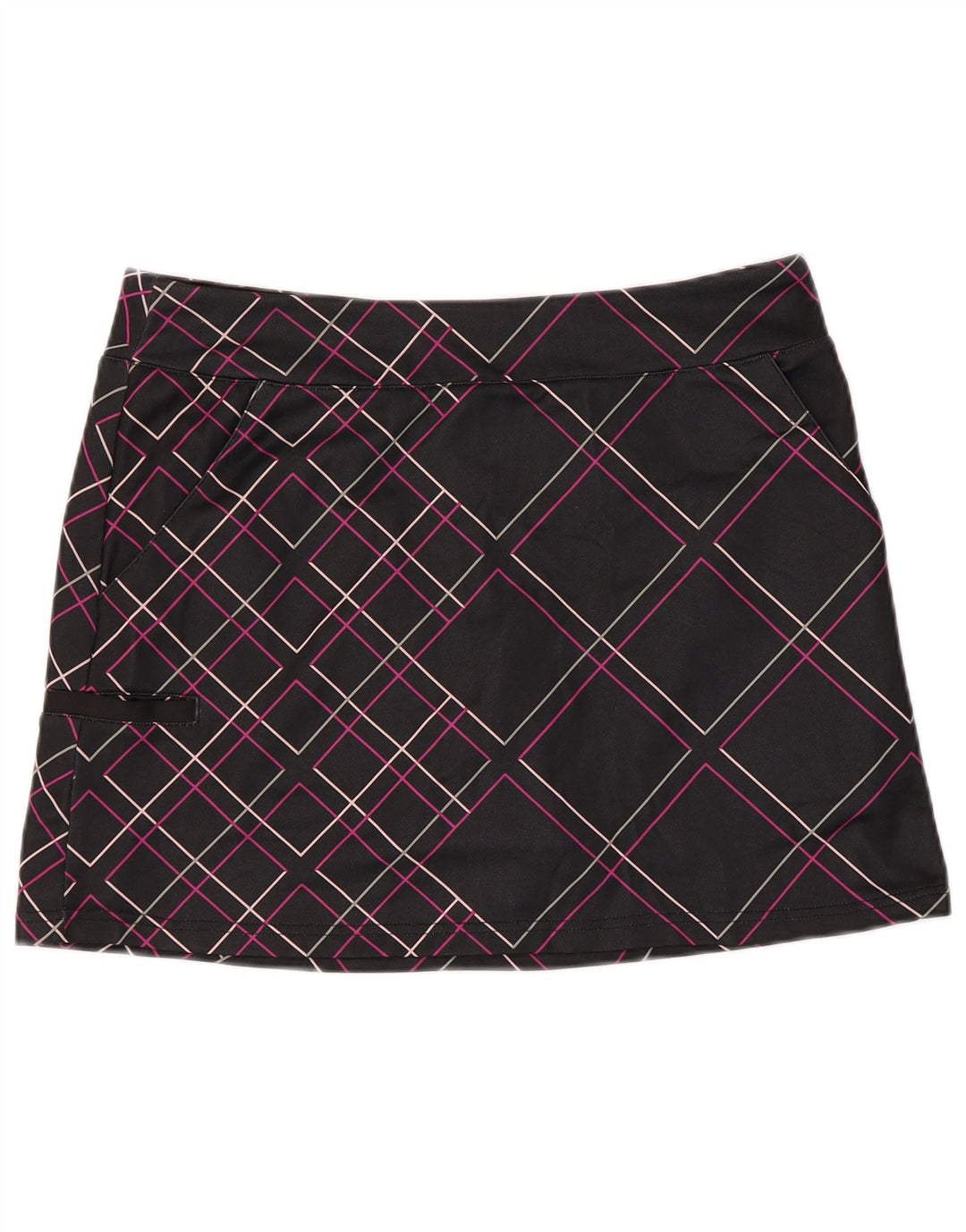 Adidas ženske Climacool kratke hlače UK 14 srednje crne karirane poliestera