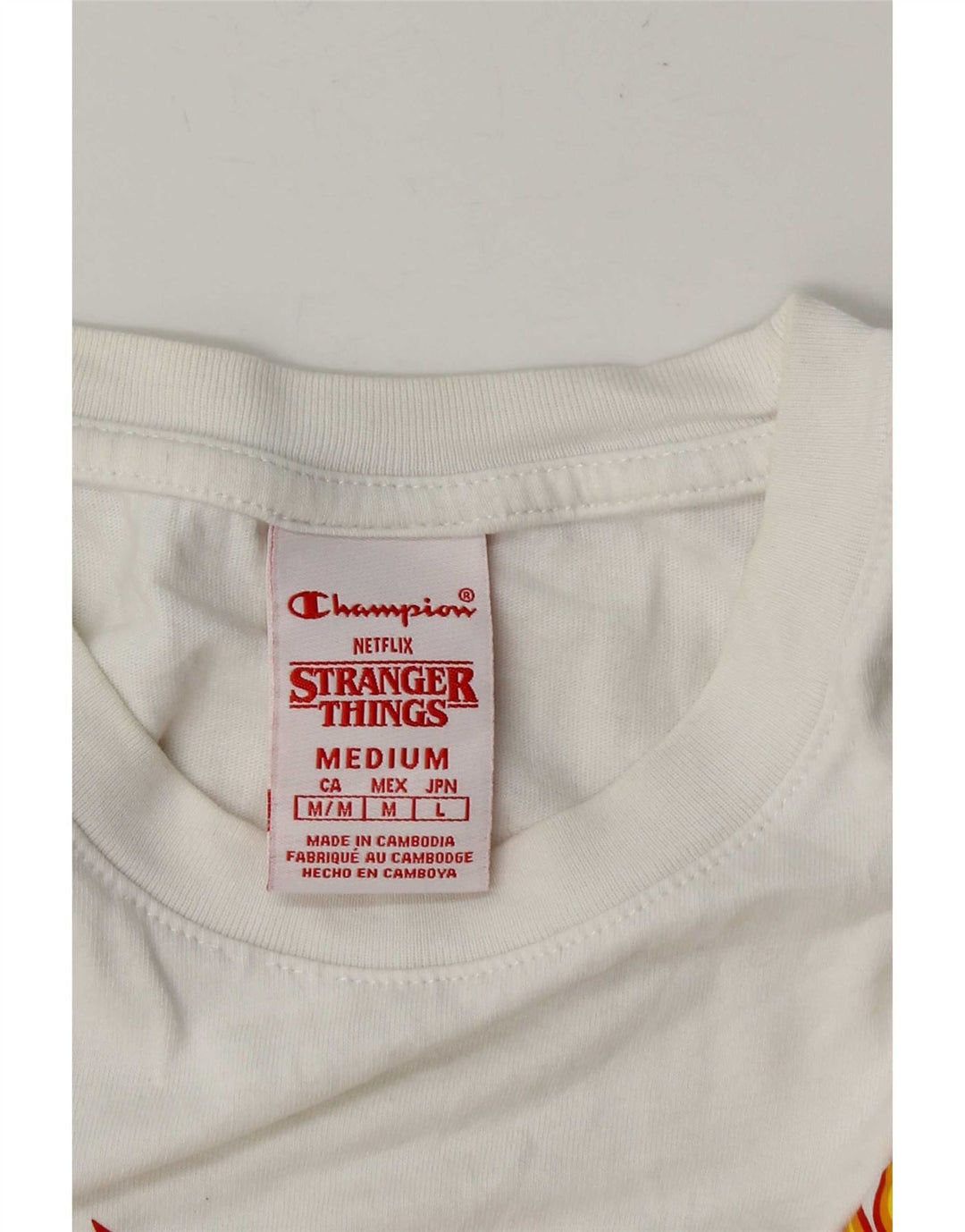 Muška majica kratkih rukava Stranger Things Graphic T-shirt srednje bijele boje