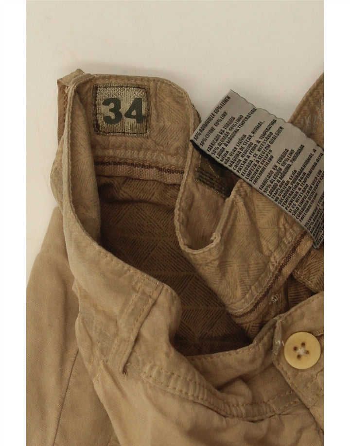 Timberland muške kargo kratke hlače W34 velike, bež pamuk