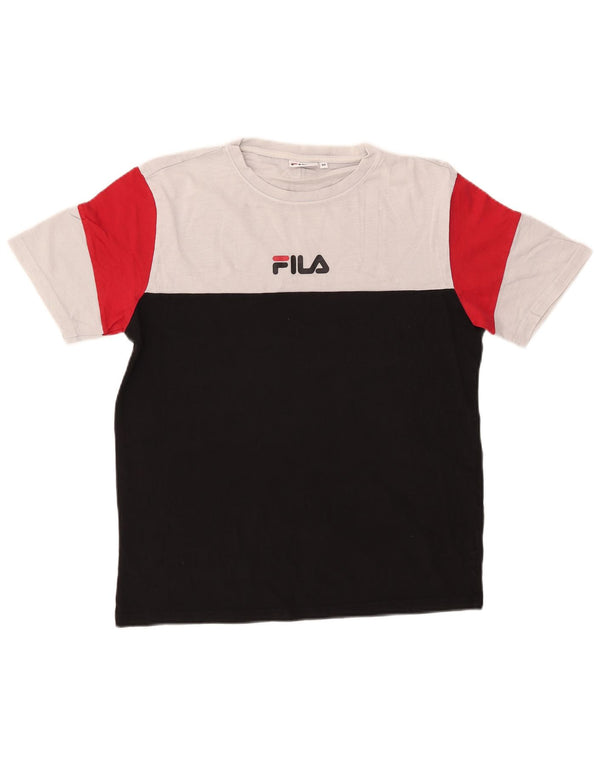 Fila muška majica kratkih rukava srednje crne boje