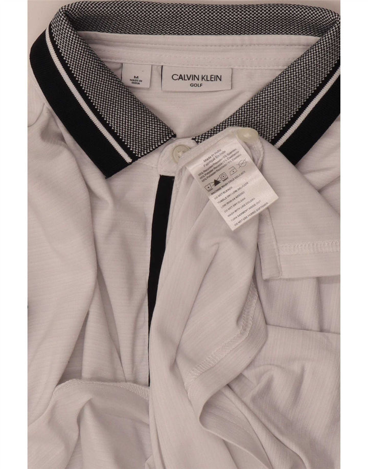 Calvin Klein muška polo majica za golf srednje bijele boje od poliestera