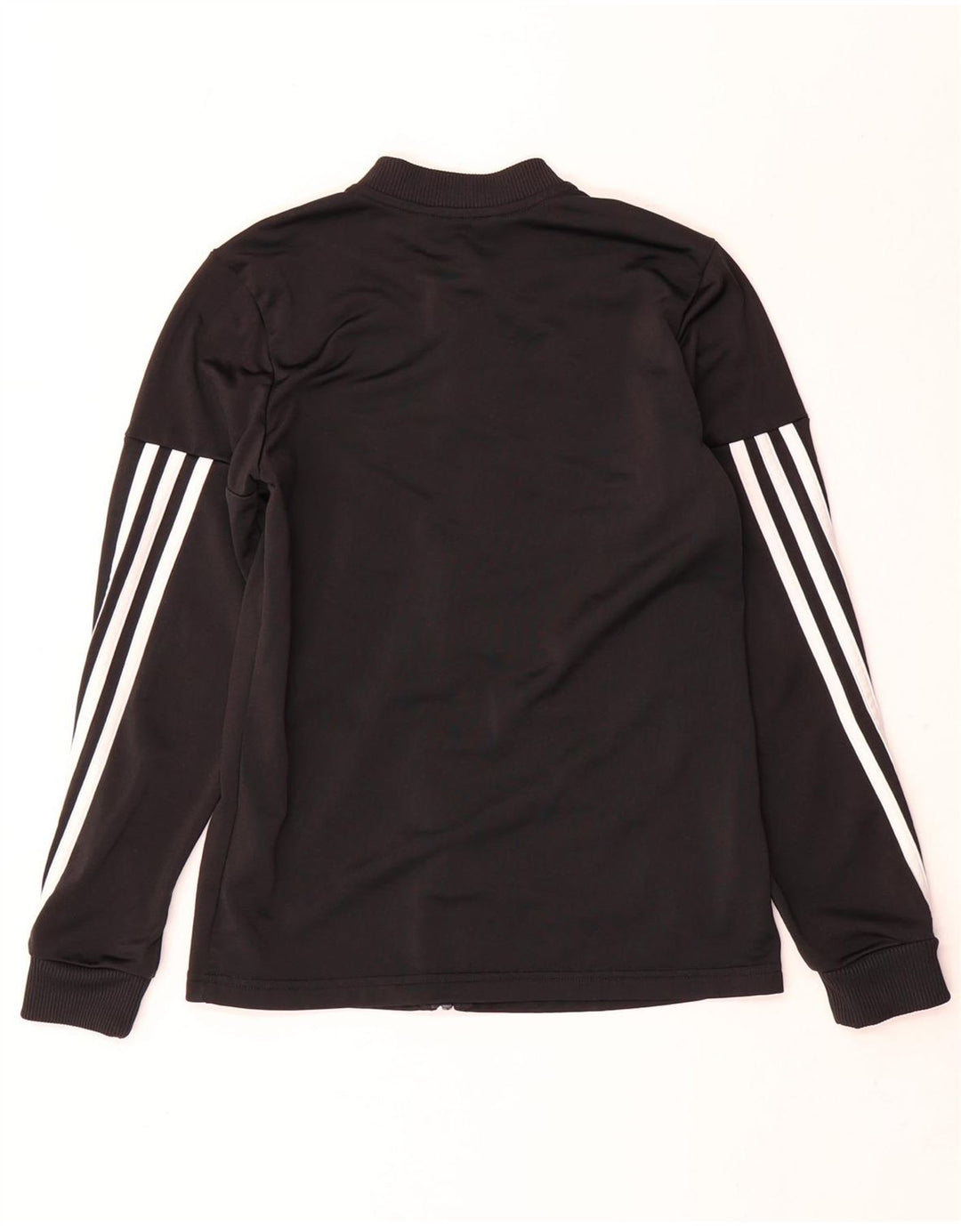 Gornja jakna od trenirke Adidas za djevojčice 11-12 godina, crni poliester