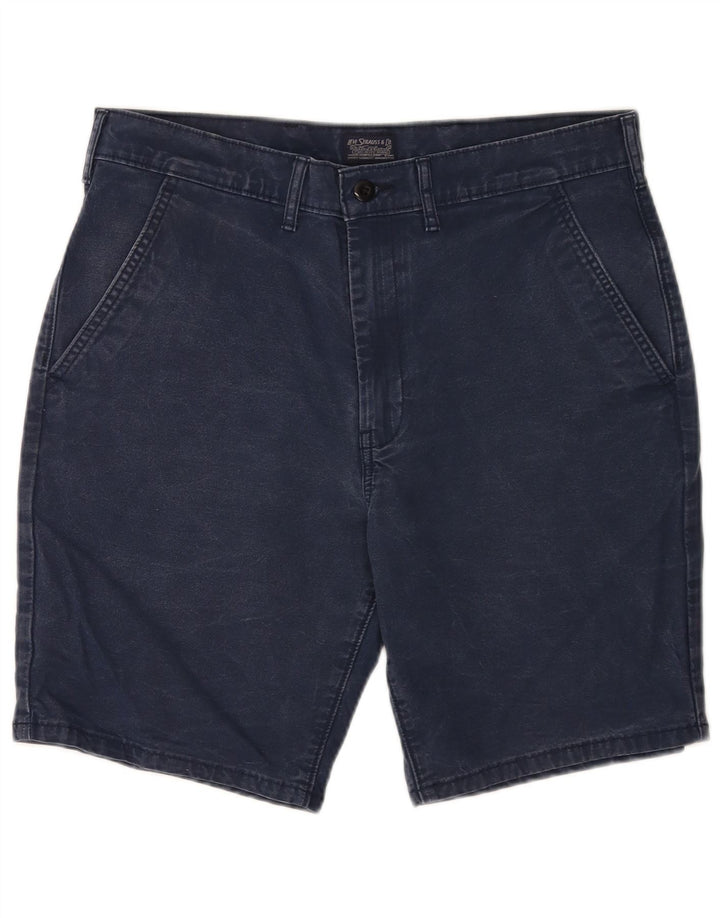 Levi's muške chino kratke hlače W34 veliki tamnoplavi pamuk