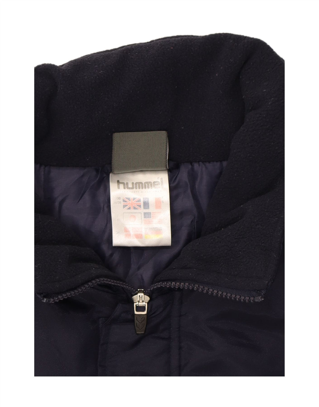 HUMMEL Mens Oversized Hooded Windbreaker Jacket UK 36/38 Small Navy Blue