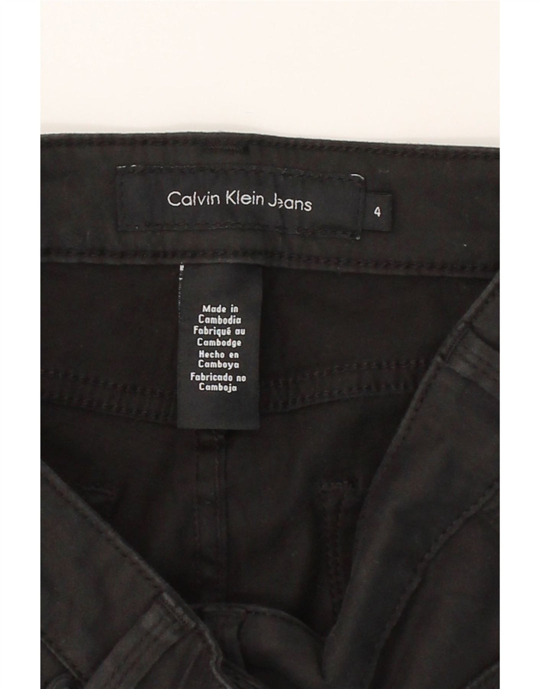 CALVIN KLEIN Womens Slim Jeans US 4 XS W27 L28 Black Cotton Vintage Calvin Klein and Second-Hand Calvin Klein from Messina Hembry 