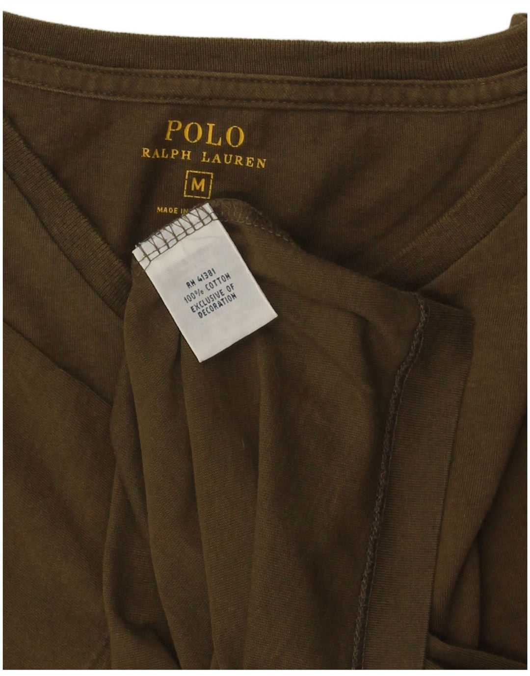 POLO RALPH LAUREN Muška majica kratkih rukava Srednji kaki pamuk