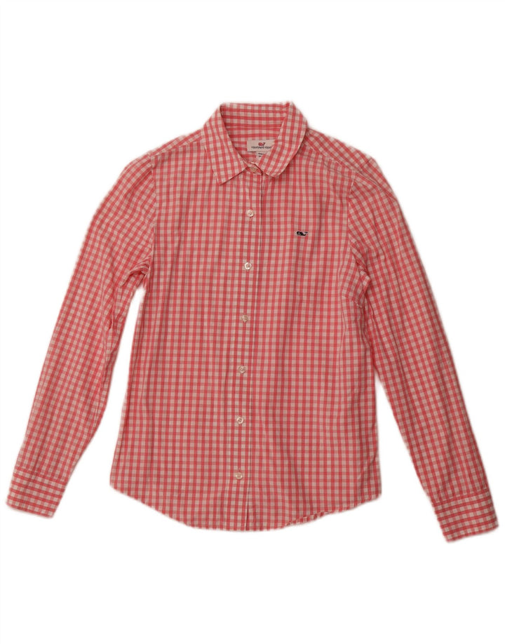 VINEYARD VINES Ženska košulja US 2 XS, ružičasti pamuk od ginghama