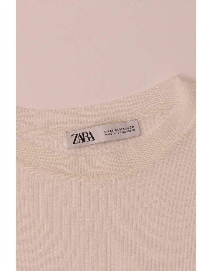 Zara ženska majica dugih rukava UK 12 srednje bijela
