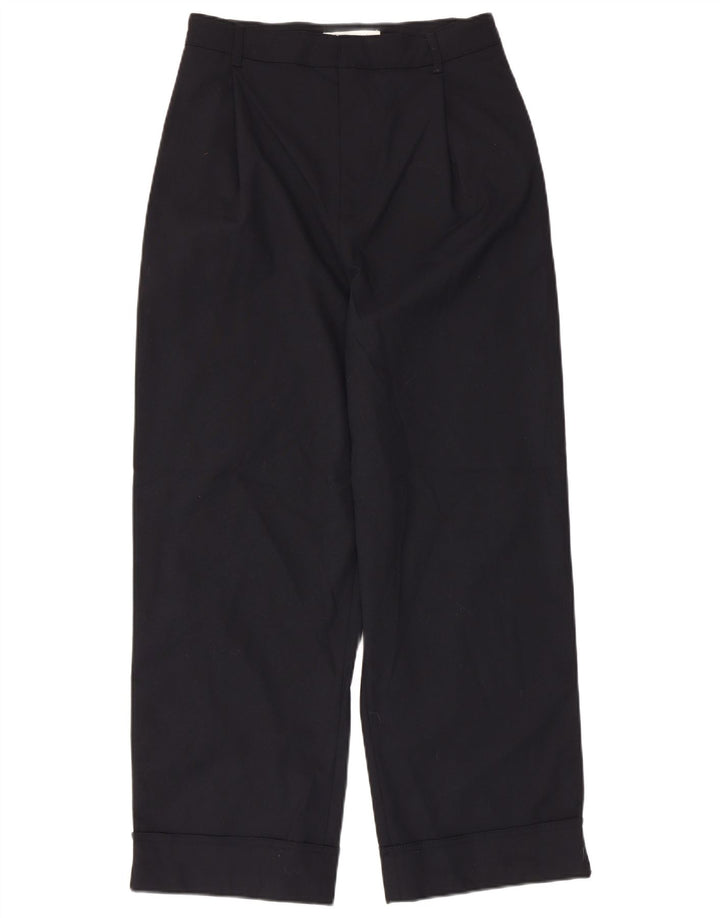 ZARA Ženske chino hlače visokog struka, male W26 L27 tamnoplave