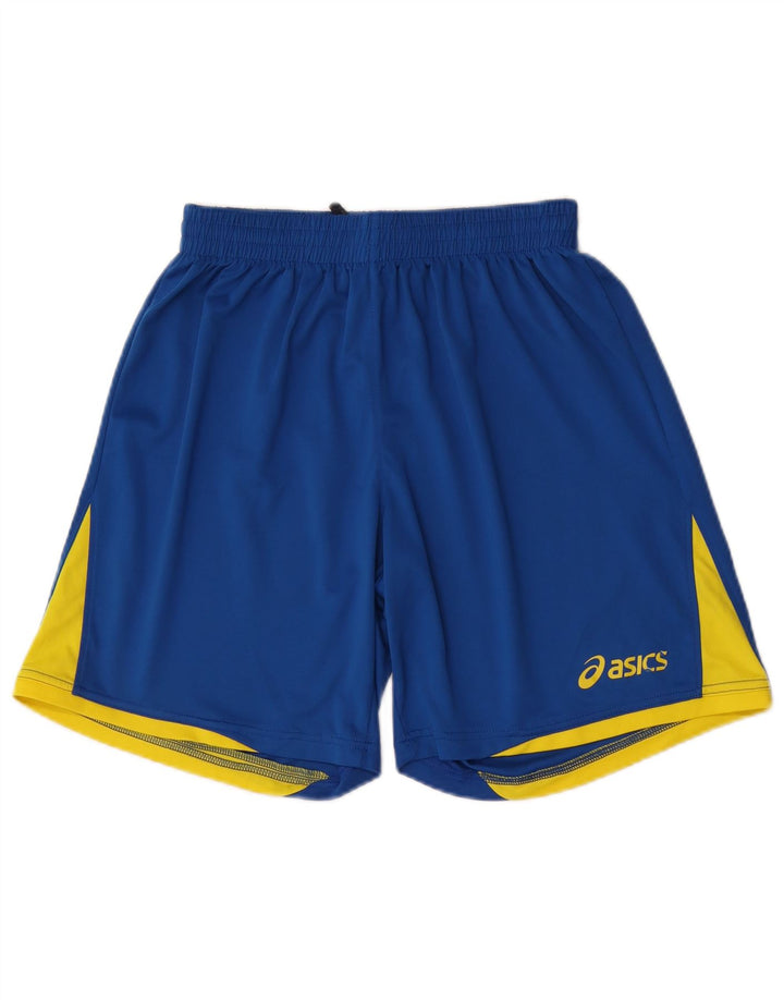 Asics kratke sportske hlače za dječake 11-12 godina, veliki plavi poliester u boji