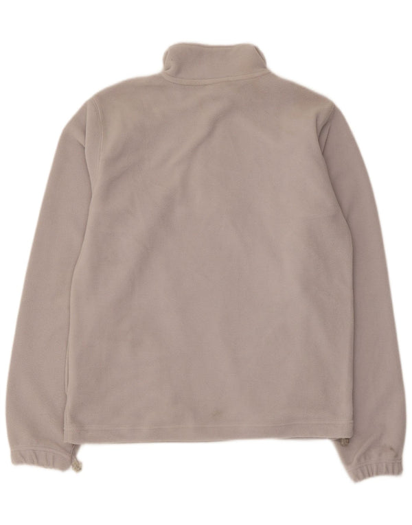 Fila Mens Zip Neck Fleece Jumper Medium Grey Polyester