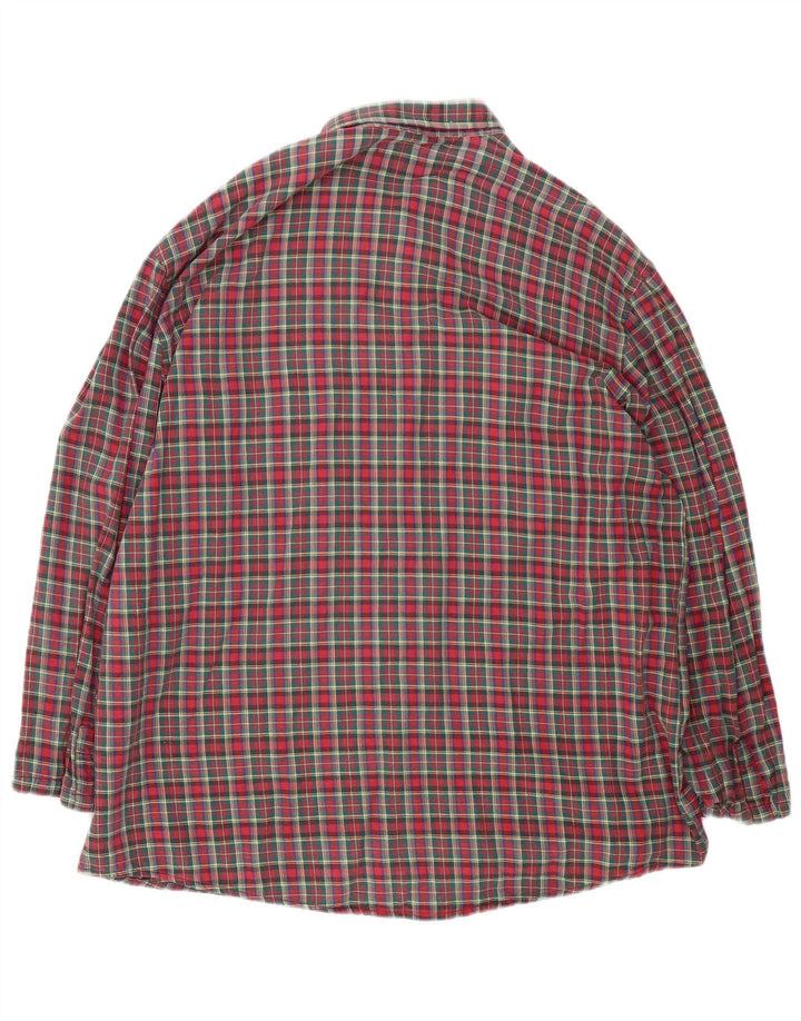 Vintage muška flanelska košulja XL crveni karirani