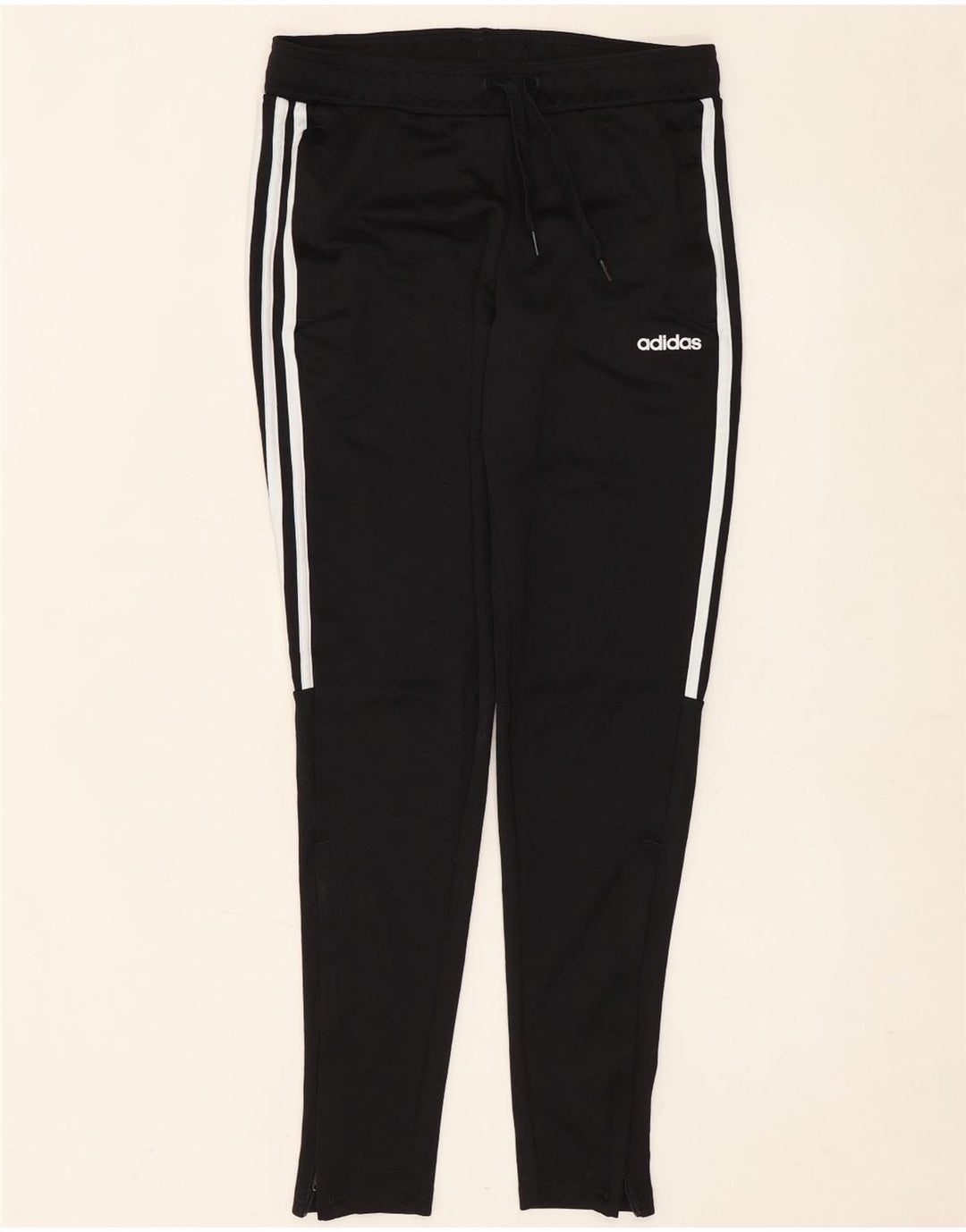 Adidas ženske hlače za trenirku UK 8/10 male crne poliesterske