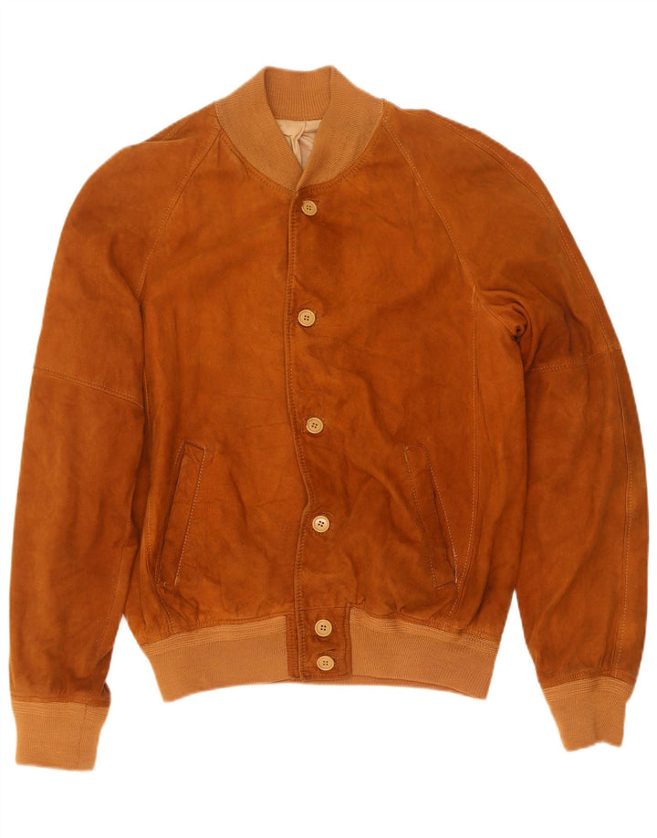 Vintage muška bomber jakna od brušene kože UK 38 srednje bež boje