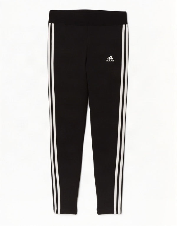 Adidas Womens Leggings UK 12/14 Medium Black Cotton