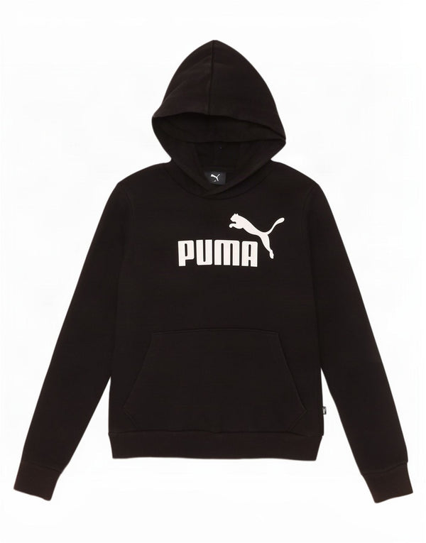 Puma ženska majica s kapuljačom s kapuljačom UK 10 mala crna pamuk