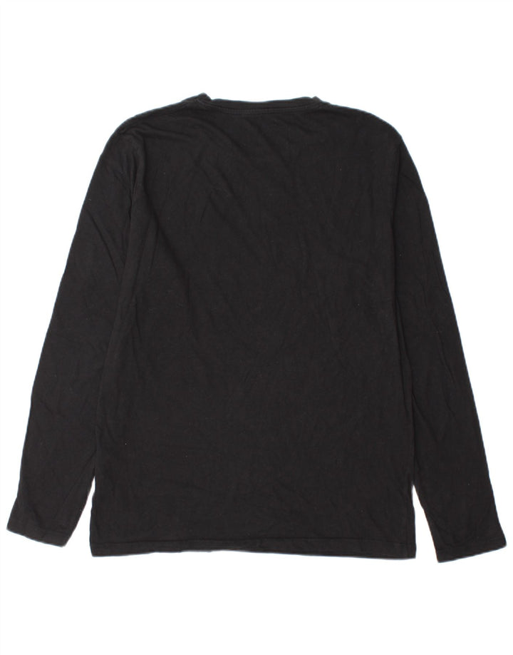 Jack & Jones muška majica dugih rukava s grafikama, srednji crni pamuk