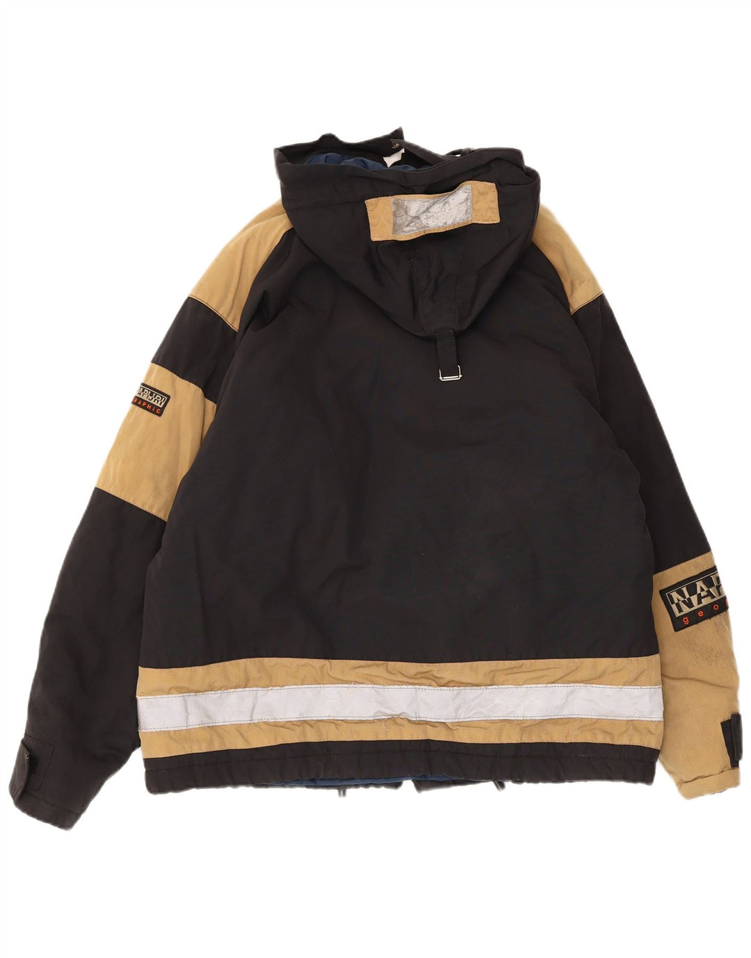 NAPAPIJRI muška grafička vjetrovka jakna UK 38 srednje tamnoplava